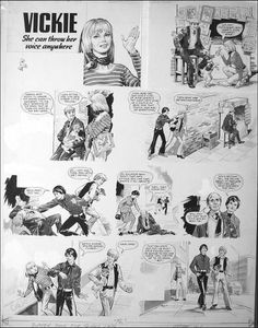 Vickie - Complete Two Page Story art by Mike Hubbard