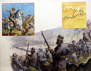 Louis Botha & the Battle of Spion Kop art by James E McConnell