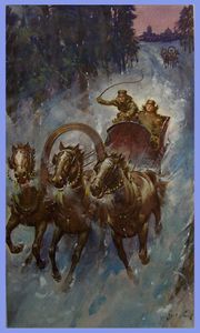 Sleigh Ride art by James E McConnell