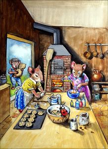 Baking Day art by Philip Mendoza