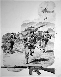 Story of the Gun - Self-Loading Rifle art by Patrick Nicolle