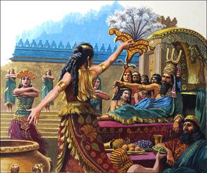 Nabondius King of Babylon art by Roger Payne