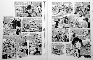Boy George / Culture Club (TWO pages) art by Mike Noble