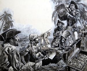 Blackbeard's Treasure art by Roger Payne