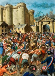 The French Revolution - Storming the Bastille art by Ken Petts