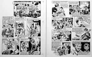 Chas & Dave Mockney Superstars (TWO pages) art by Mike Noble