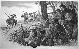 The Irish Rebellion of 1579 art by Ken Petts
