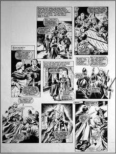 Robin of Sherwood: Wait My Lord (TWO pages) art by Mike Noble