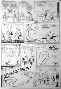 Beastenders - Giant Worm (TWO pages) art by Reg Parlett