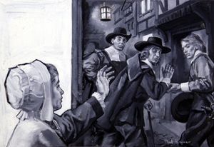John Milton - The Poet In The Tower art by Paul Rainer