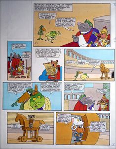 Danger Mouse - Caligulout (TWO pages) art by Arthur Ranson