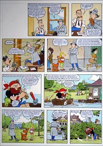 Inspector Gadget: Parrot Sketch (TWO pages) art by Arthur Ranson
