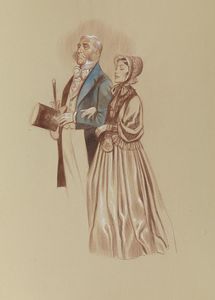Bleak House - Sir Leicester and Lady Dedlock 2 art by Ron Embleton