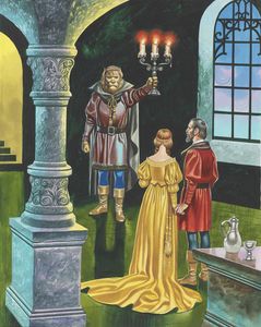 Beauty and the Beast - Beauty and Her Father art by Ron Embleton
