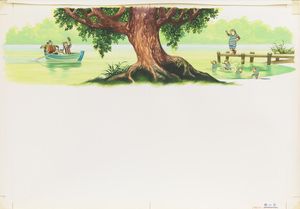 The Wind in the Willows - Boating on the River art by Ron Embleton