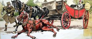 Black Beauty - Raspberry Horse art by Carlos Roume