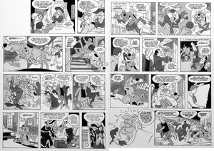 Scooby Doo: Snarling Cavalier (TWO pages) art by Bill Titcombe