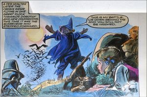 Wizard of Oz - Scarecrow Vs Crows art by Giorgio Trevisan