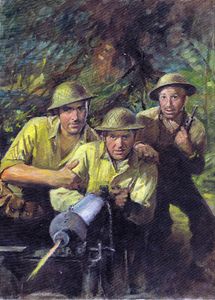 War Picture Library cover #15  'No Quarter' art by Septimus Scott