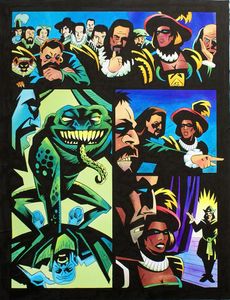 Faust and Falsehood from Judge Dredd Megazine #9 page 12 art by Pete Smith