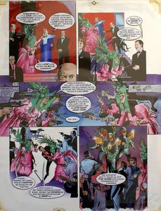 Family Feud from Judge Dredd Megazine #1 page 2 art by Pete Smith
