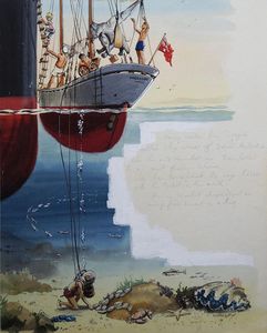 Pearl Diving with The Blue Lobster art by John Worsley