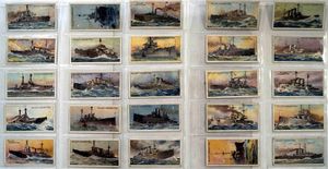 Full Set of 25 Cigarette Cards The World's Dreadnoughts (1910) by Various