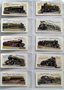 Full Set of 25 Cigarette Cards: Railway Locomotives (1980) by Various