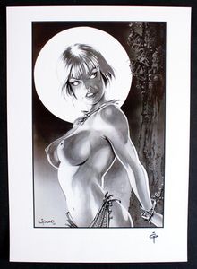 Ian Gibson: Vampirella art by Ian Gibson