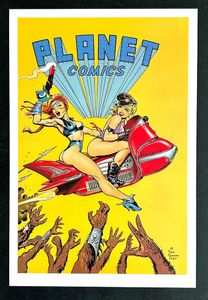 Dave Stevens Planet Comics Cover art by Dave Stevens