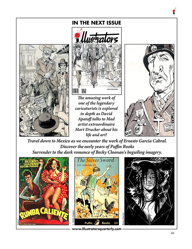 in issue 18, illustrators issue 18 ONLINE EDITION