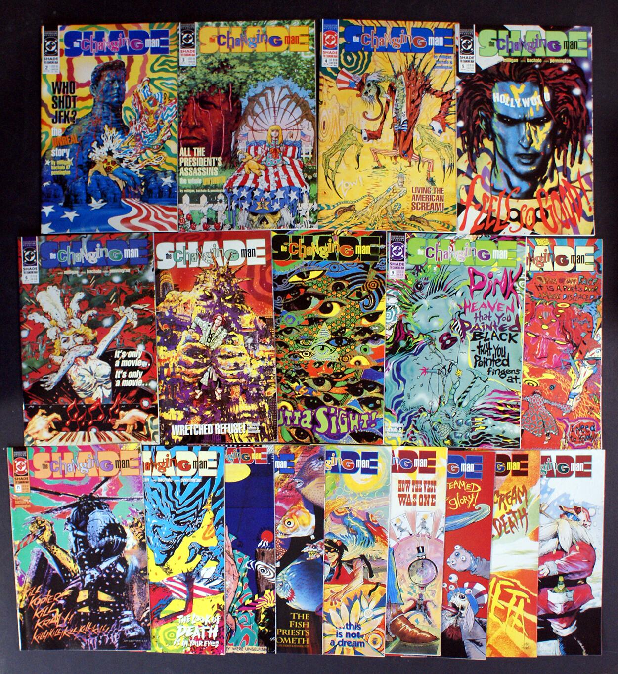 Shade - The Changing Man: Volume 2 issues #2 - #19 (18 issues) by Peter Milligan