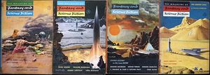 The Magazine of Fantasy and Science Fiction: 1954 - Volume 7, #3 - #6 (4 issues)