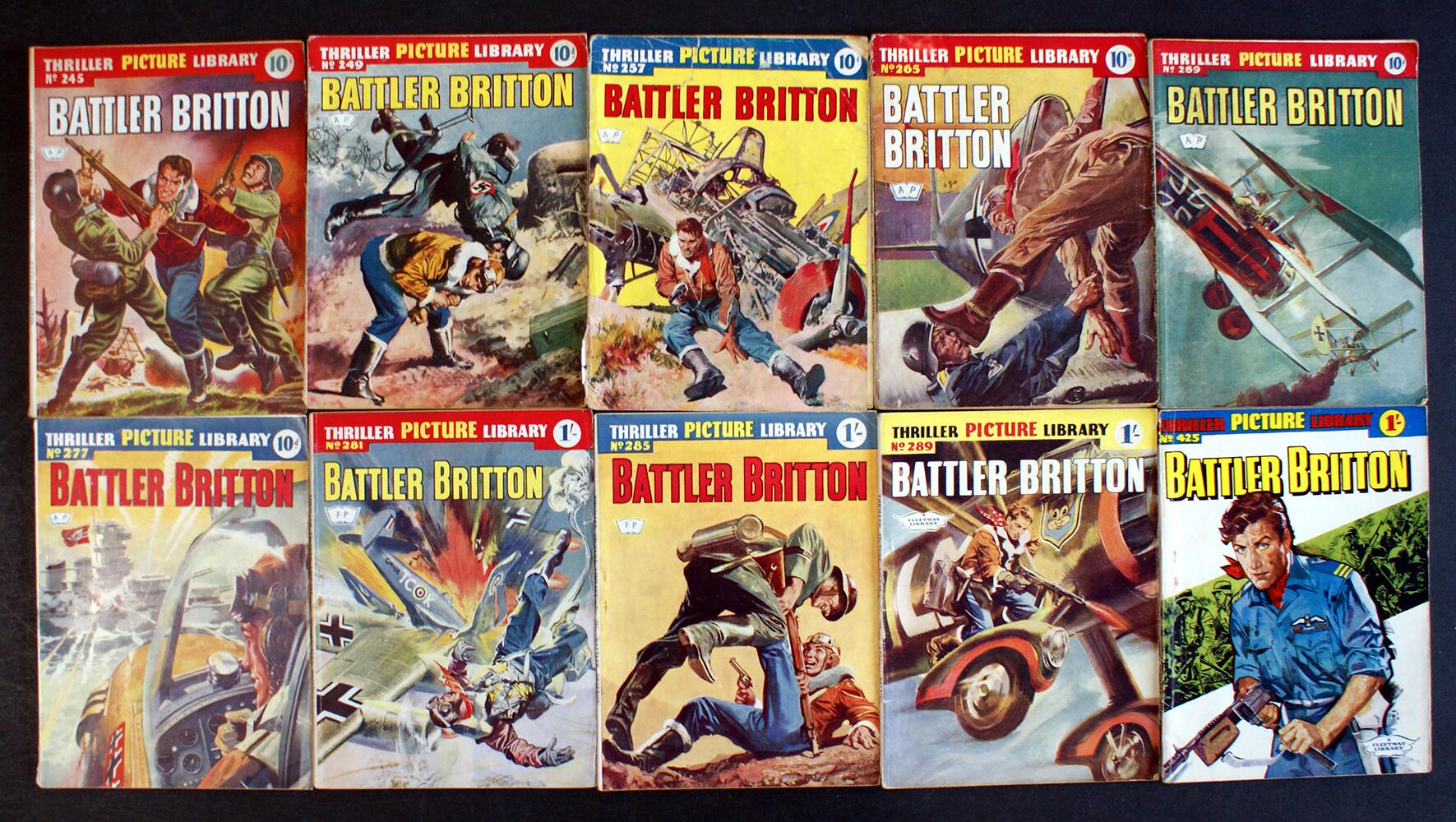 Thriller Picture Library: Battler Britton Bundle #3 (10 issues) by Various