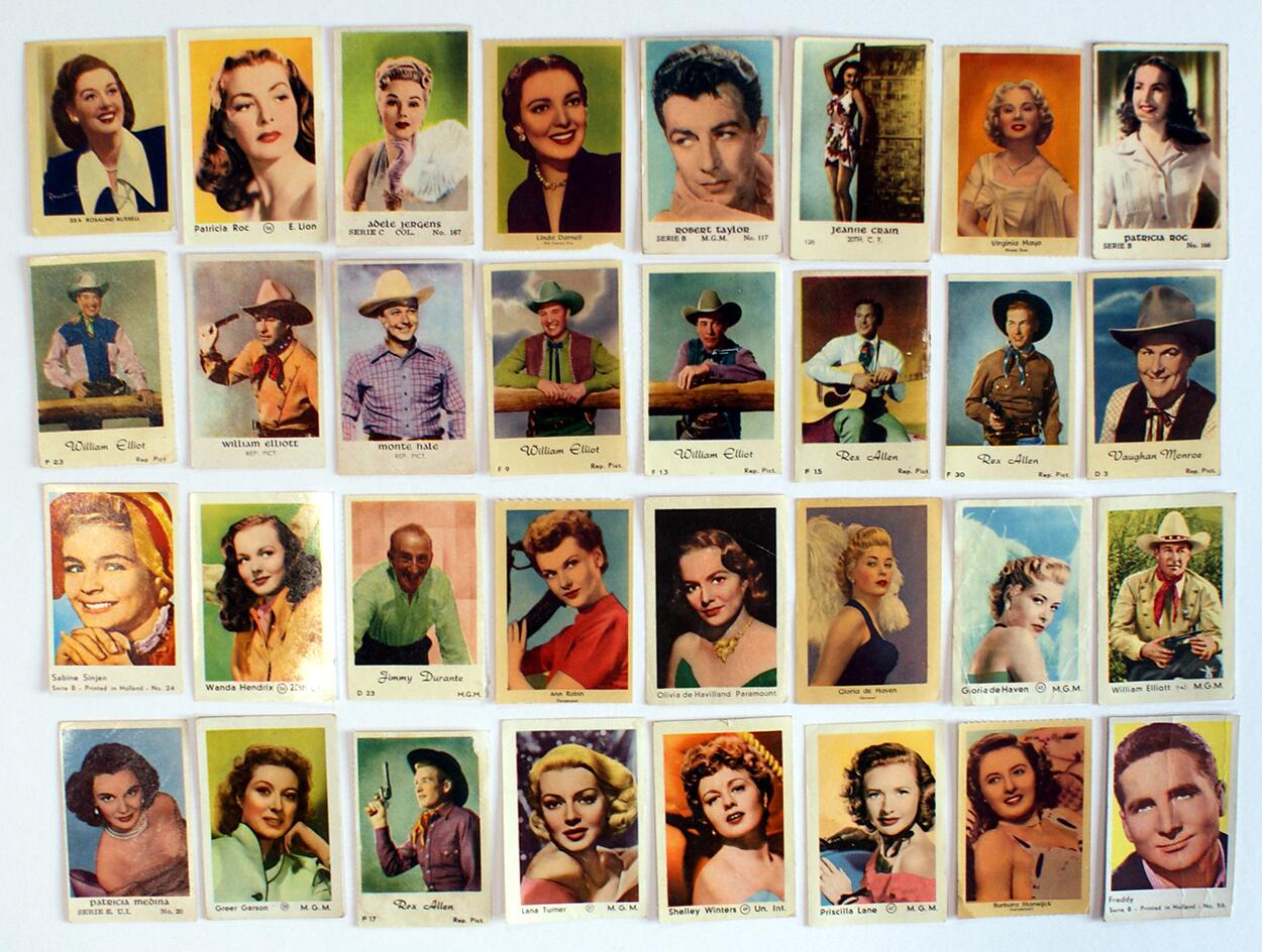 Cigarette Cards: Actors Bundle #10 (32 cards)