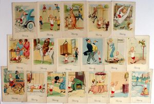 Cigarette Cards: Henry XL Series 1 (18 cards)