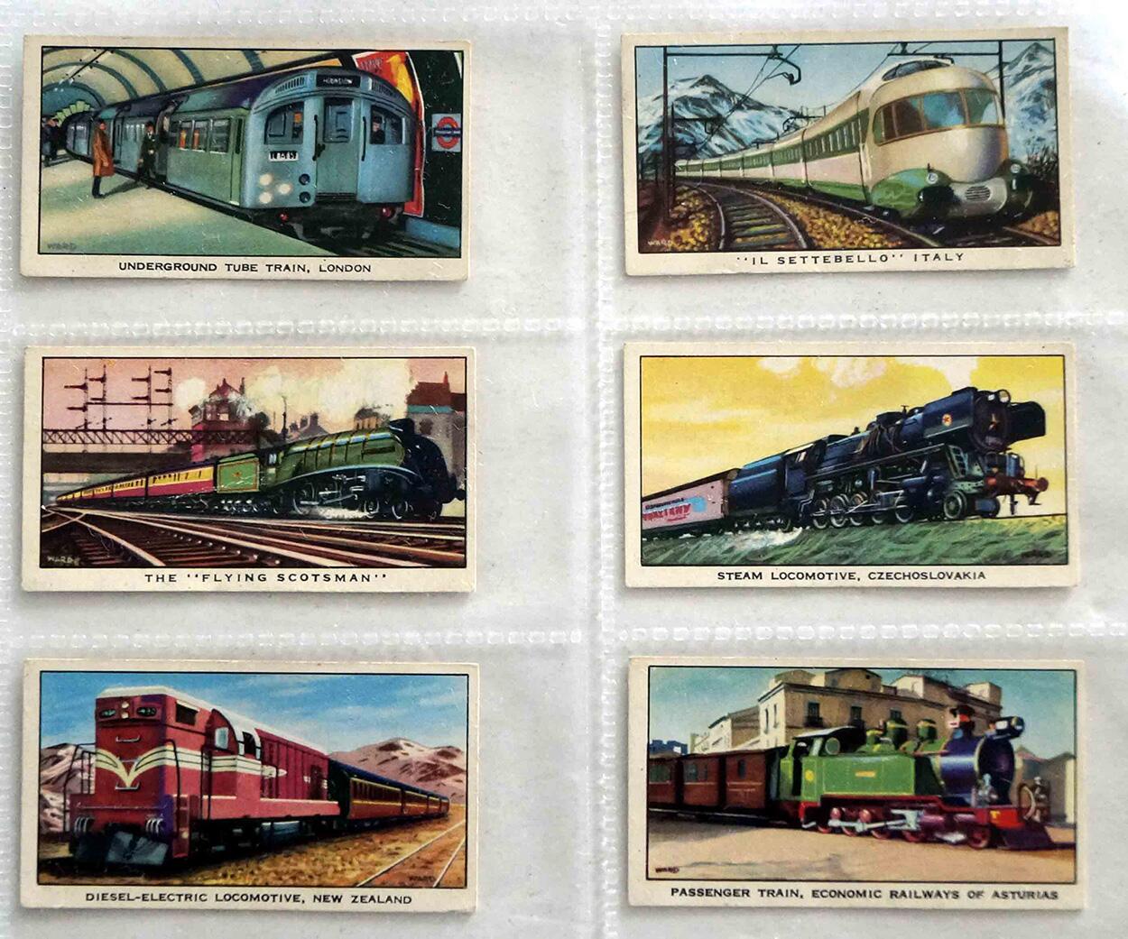 Full Set of 16 Cigarette Cards: The Story of the Locomotive (1965) by Various