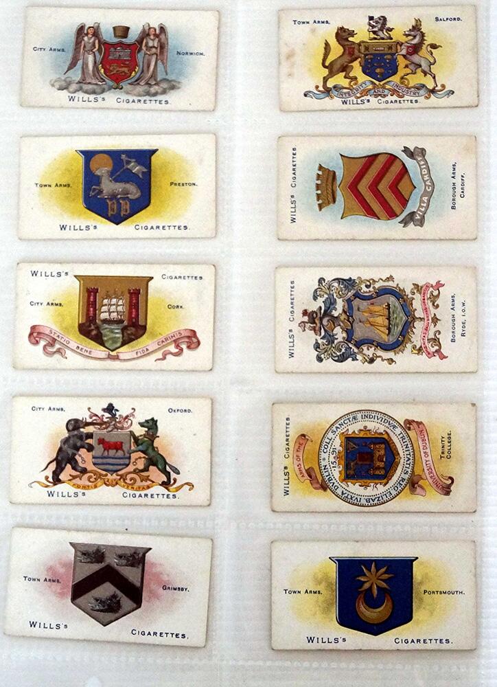 Town & City Arms (Boroughs First Series)  Full set of 50 cards (1904)
