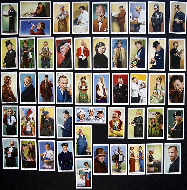 Complete Set of 50 'In Town To Night' W. A. & A. C. Churchman Cigarette Cards (1938)