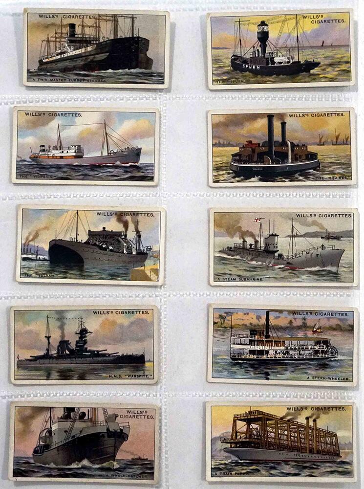Full Set of 50 Cigarette Cards Strange Craft (1931) by Various