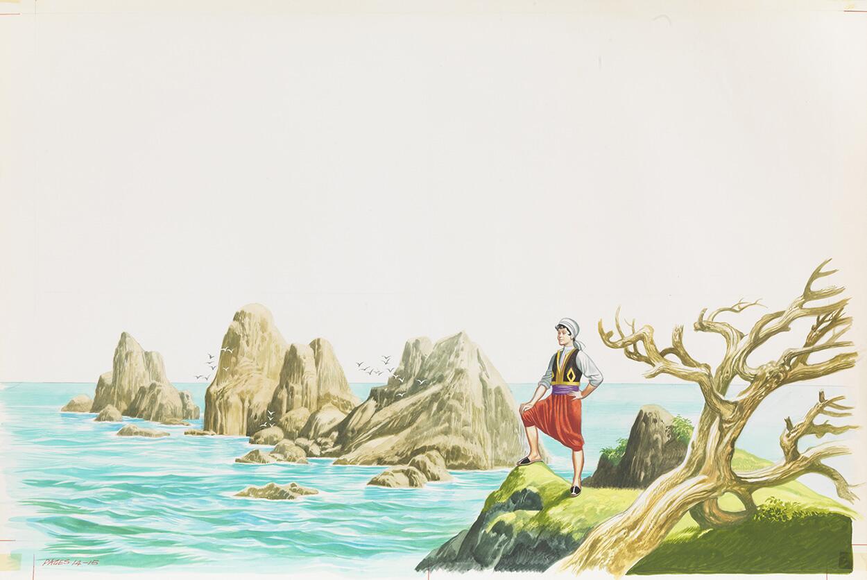 Sinbad the Sailor - The Coast art by Ron Embleton