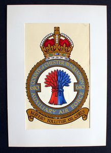 R.A.F. Badge: County of Chester (B) Squadron 610 art by 20th Century unidentified artist