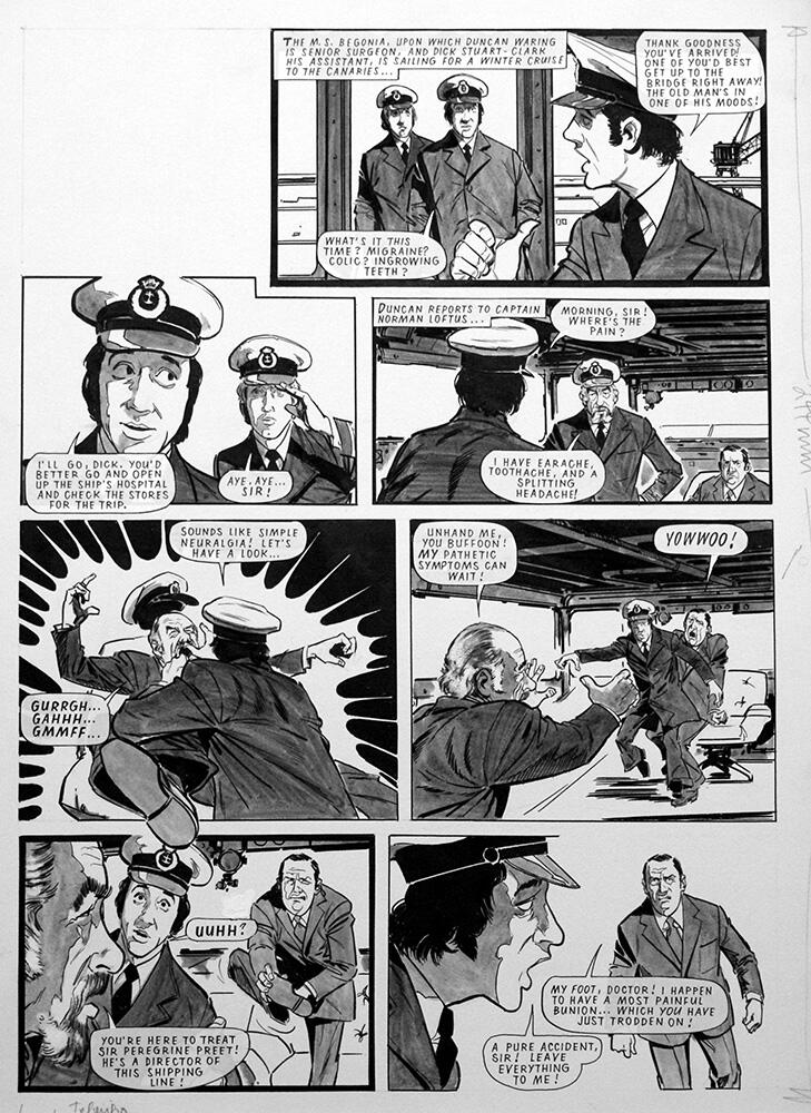 Doctor at Sea: Bunion Trouble art by John Cooper