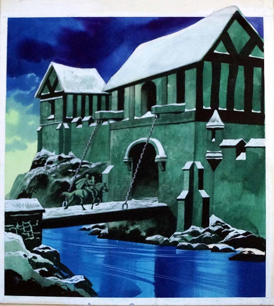 The Secret Of The Trolls - Over The Draw Bridge art by Ron Embleton