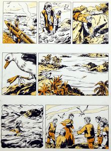 Swiss Family Robinson 123 art by Santo D'Amico
