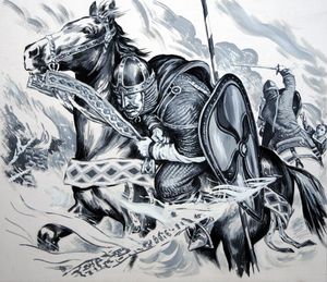 The Death of William the Conqueror art by F R Exell