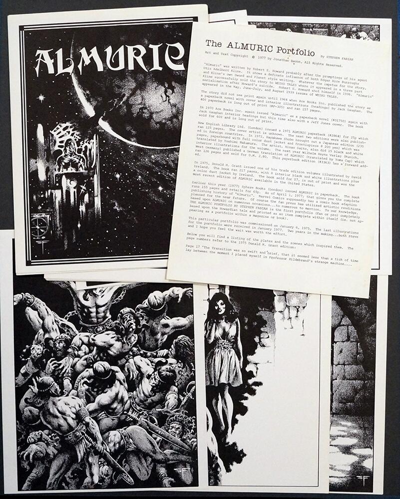 The Almuric Portfolio art by Stephen Fabian