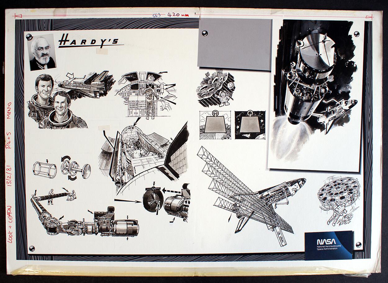 Hardy's Drawing Board: 'NASA' 2 art by Wilf Hardy