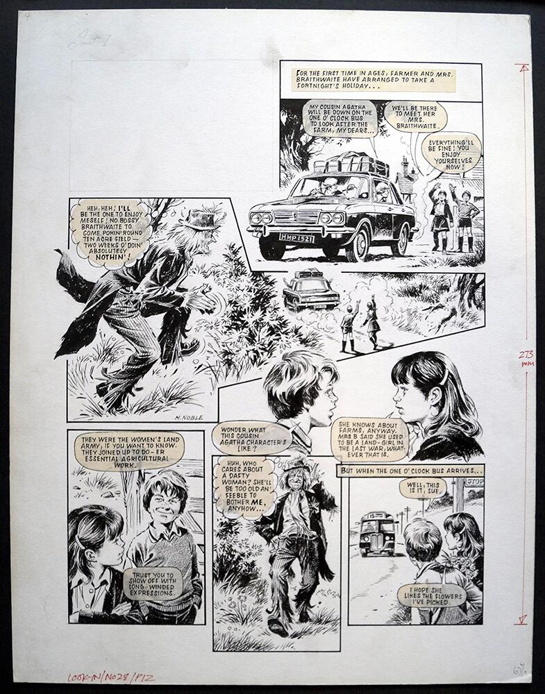 Worzel Gummidge: No Bossy Braithwaite art by Mike Noble