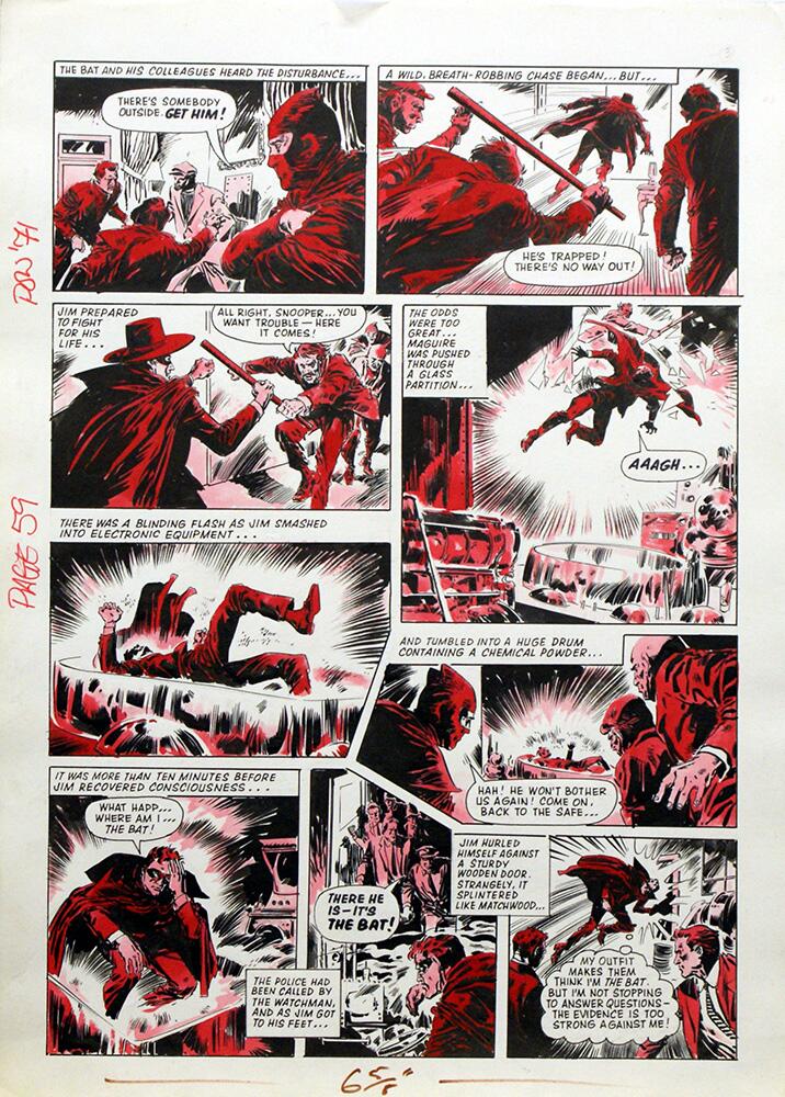 Phantom 59 art by Eustaquio Segrelles